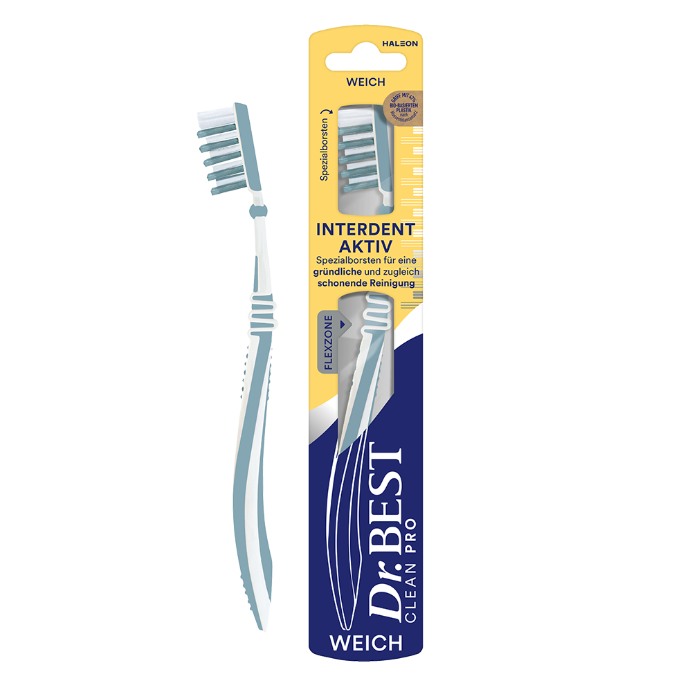 Bild: Dr. BEST Zahnbürste Interdent Aktiv weich