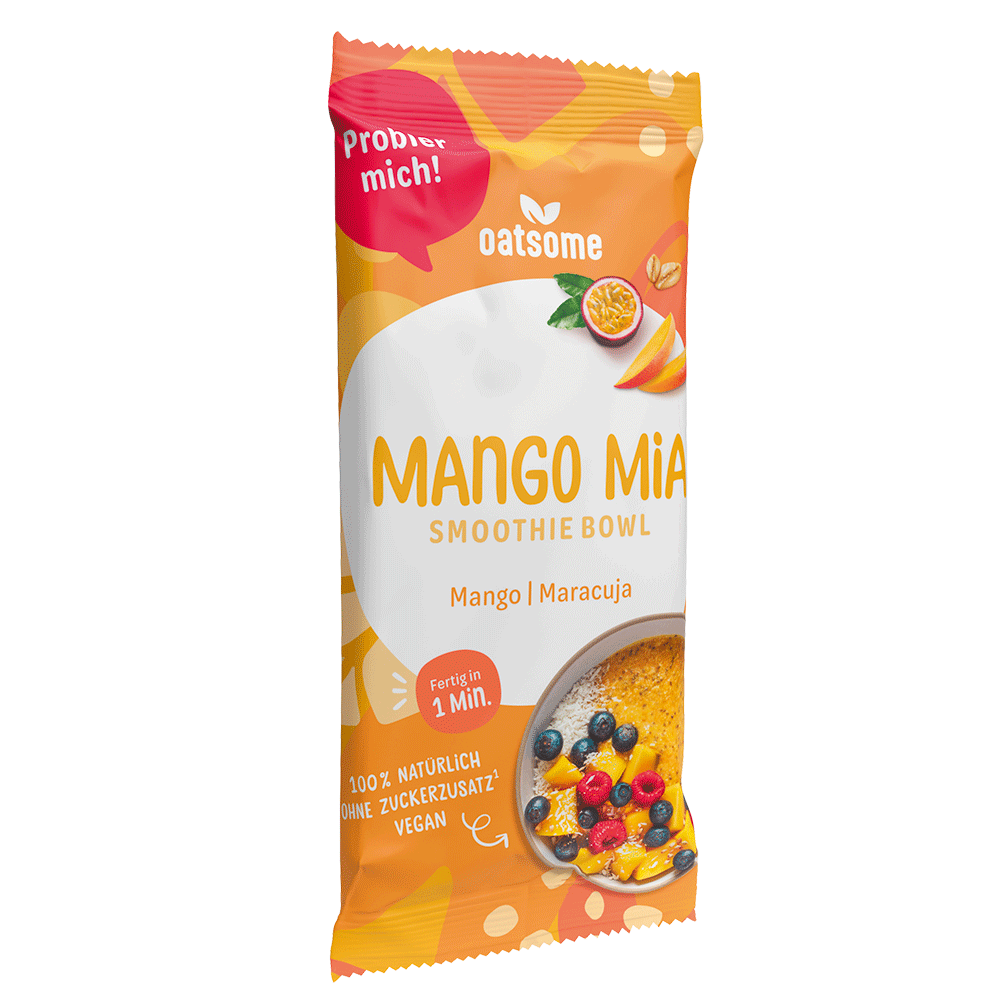 Bild: Oatsome Smoothie Bowl Mango Mia Mango Maracuja