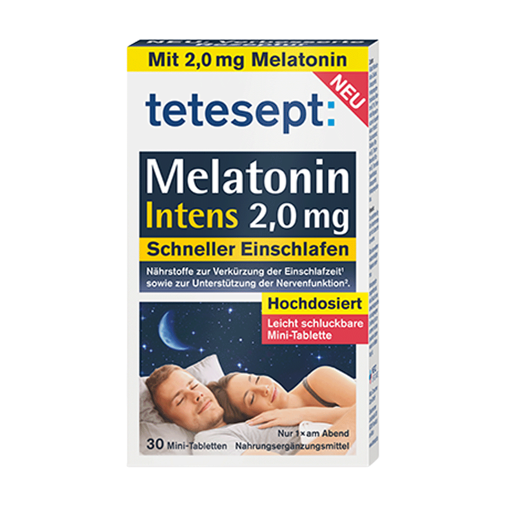 Bild: tetesept: Melatonin Intens 2.0 mg