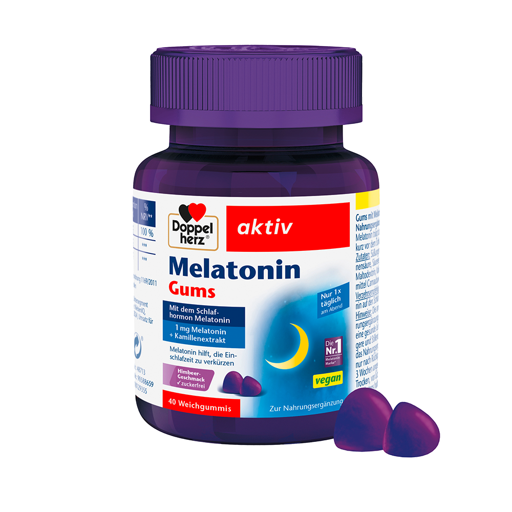 Bild: DOPPELHERZ Melatonin Gums 