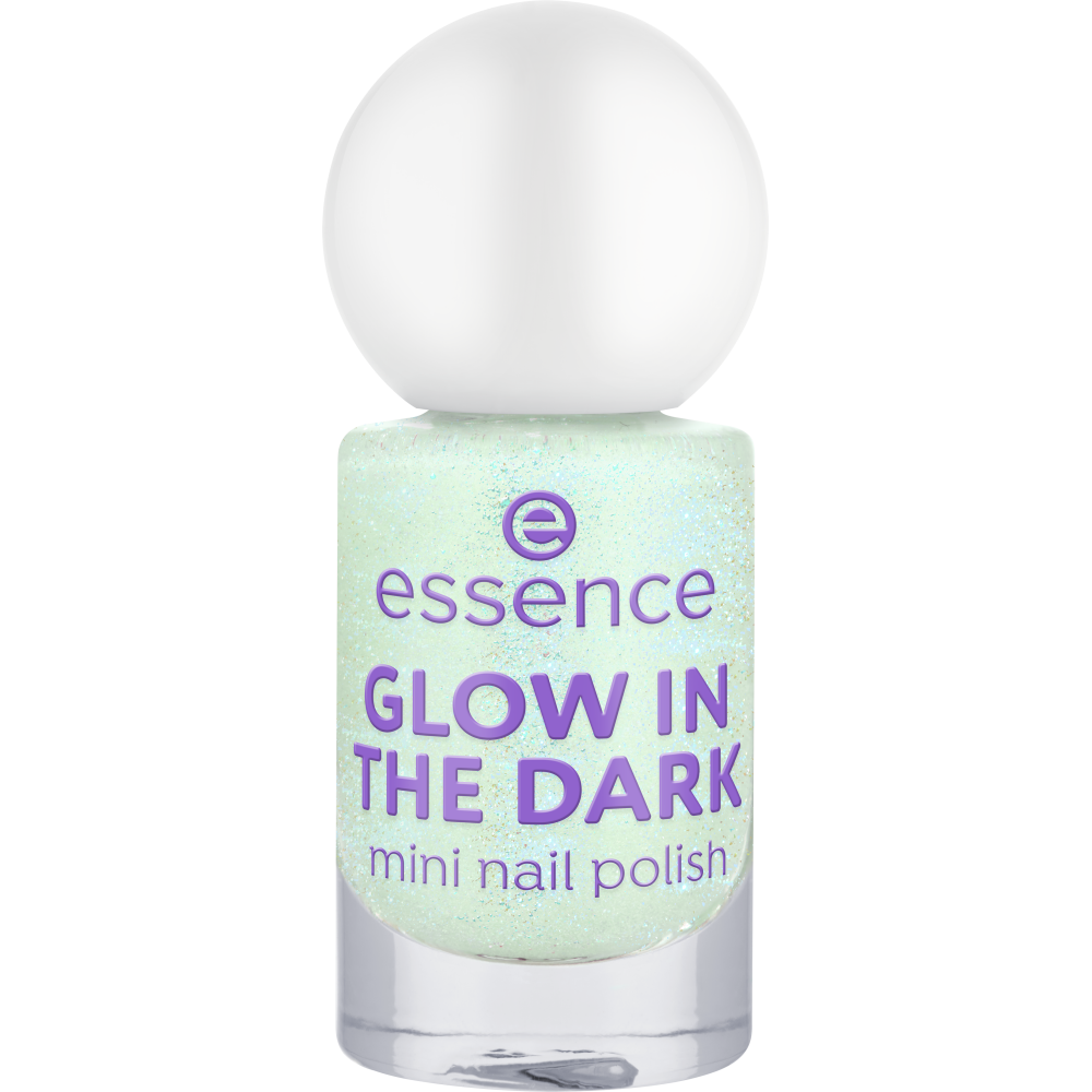Bild: essence GLOW IN THE DARK mini nail polish 01