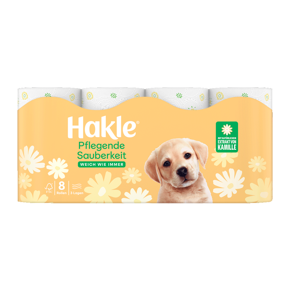 Bild: Hakle Toilettenpapier Pflegende Sauberkeit 3-lagig