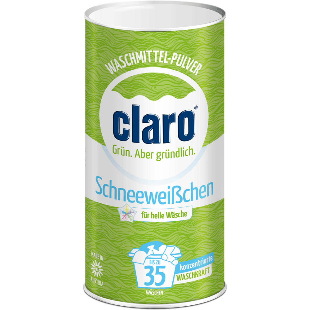 Bild: claro Waschmittel Pulver Schneeweißchen