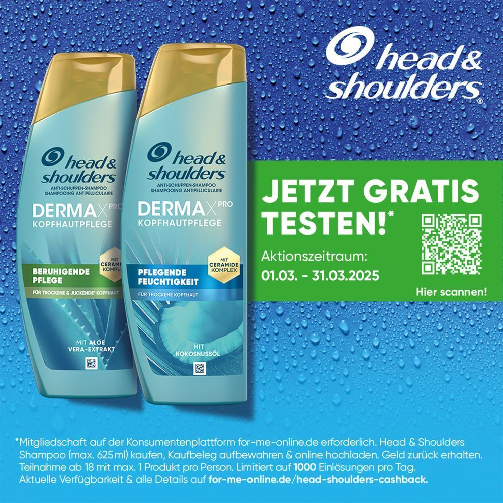 Bild: head & shoulders DERMAXPRO Hydra Pflege Anti-Schuppen Shampoo 