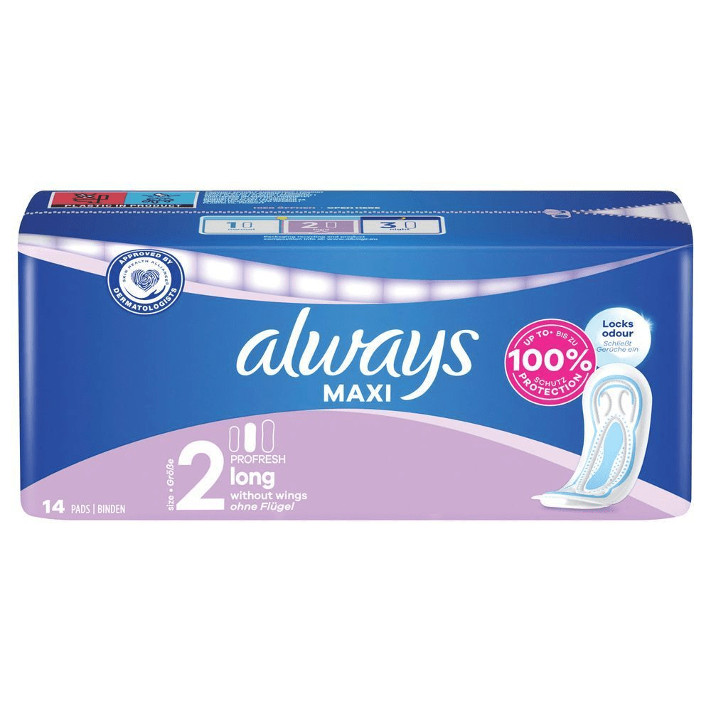 Bild: always Maxi Profresh Long Binden 