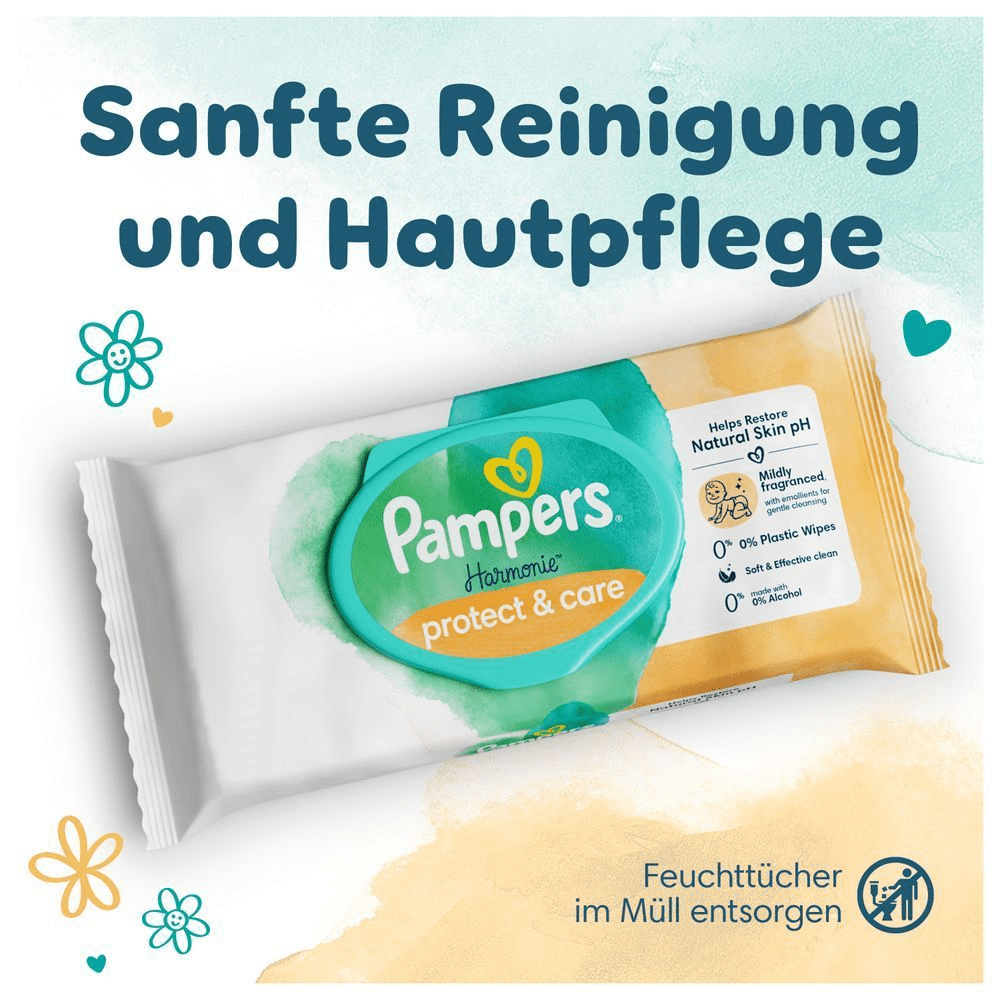 Bild: Pampers Harmonie Protect & Care Feuchttücher 