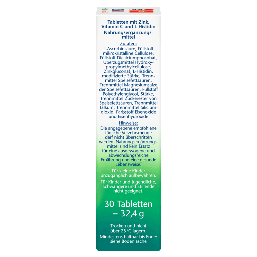 Bild: DOPPELHERZ Zink 15 + Histidin + Vitamin C 