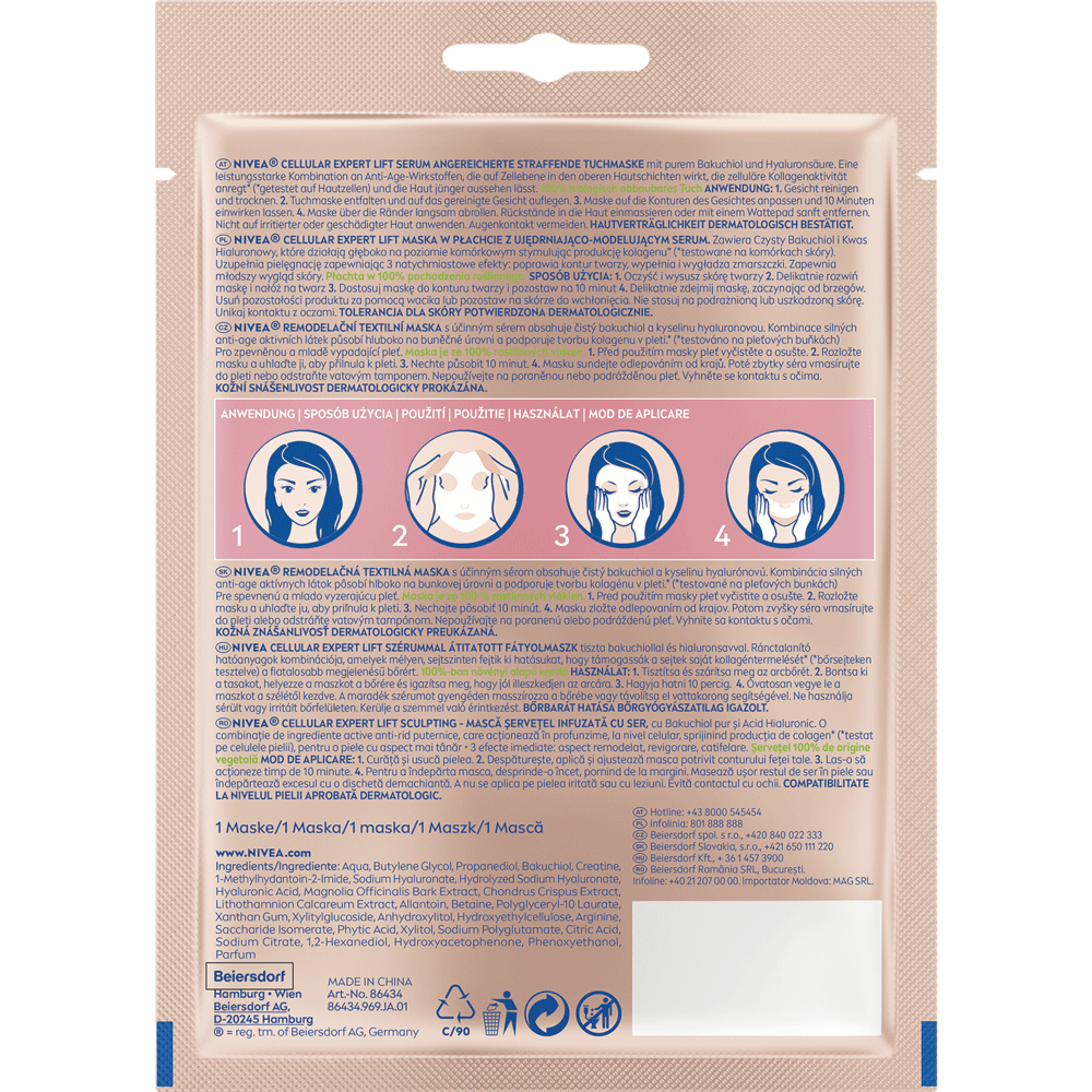 Bild: NIVEA Expert Lift Cellular Tuchmaske 