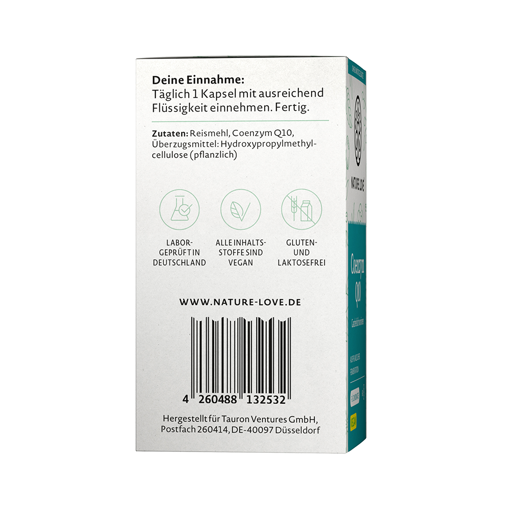Bild: NATURE LOVE Coenzym Q10 