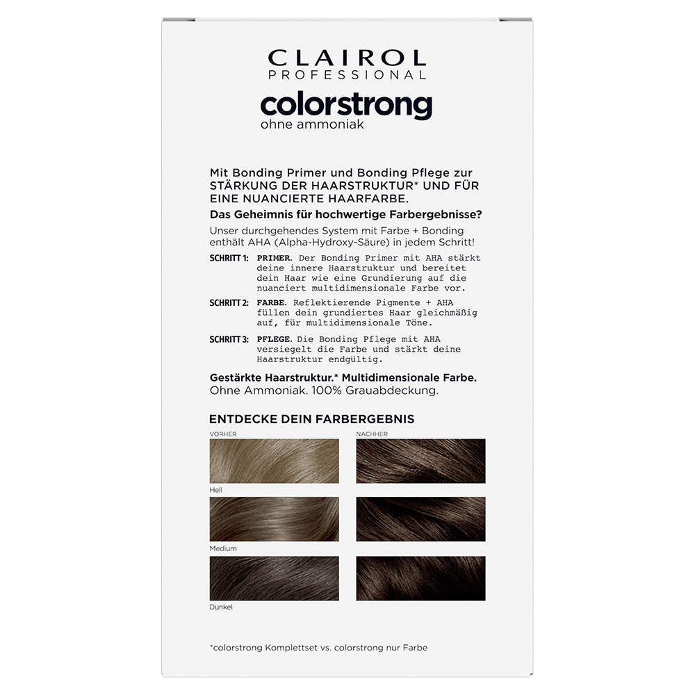 Bild: Clairol Professional Colorstrong Permanente Haarfarbe Dunkelblond Dunkelblond