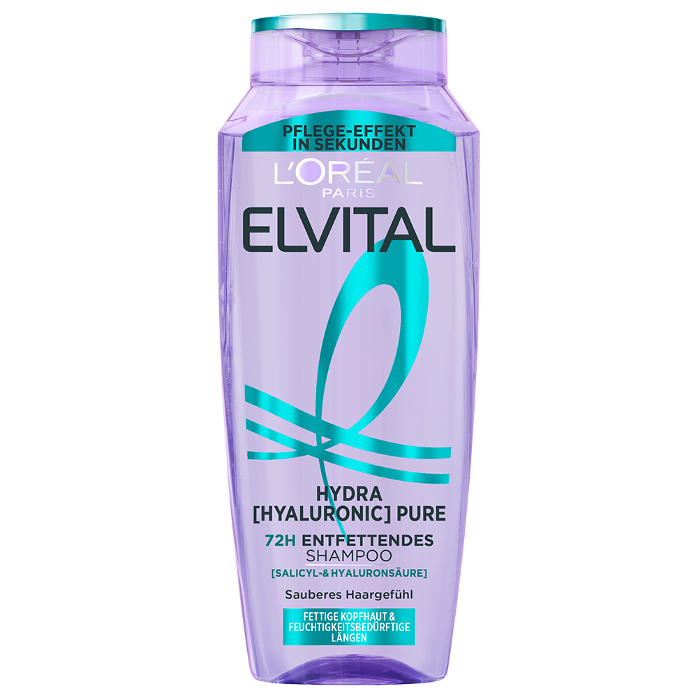 Bild: L'ORÉAL PARIS ELVITAL Hydra [Hyaluronic] Pure 72H Entfettendes Shampoo 