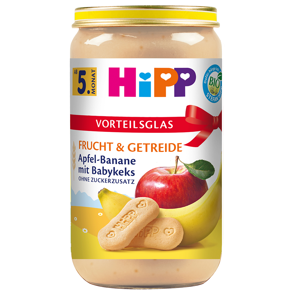 Bild: HiPP Apfel Banane mit Babykeks 