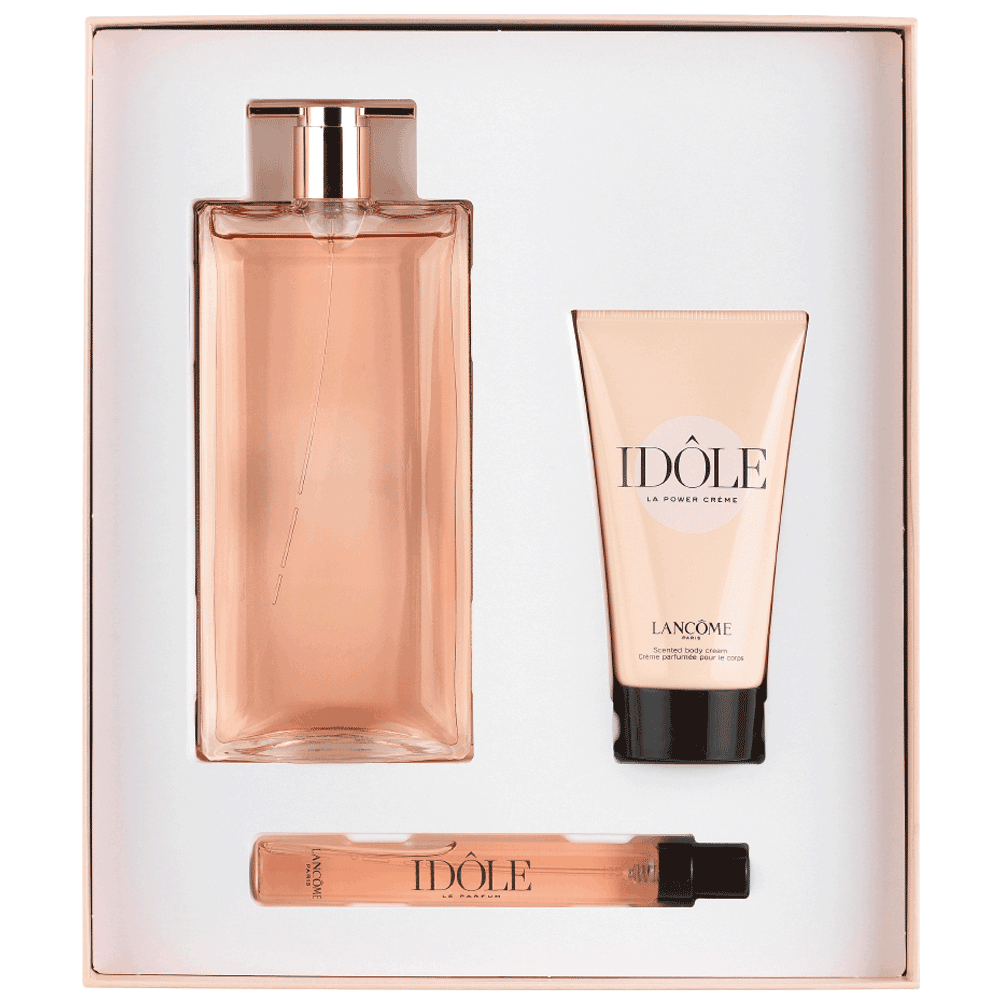 Bild: Lancôme Paris Idôle Geschenkset Eau de Parfum 50 ml + Bodylotion 50 ml + Reisegröße 10 ml 