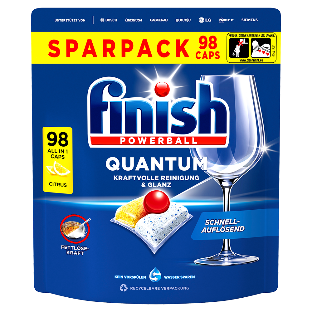 Bild: finish Powerball Quantum All in 1 Caps Citrus 