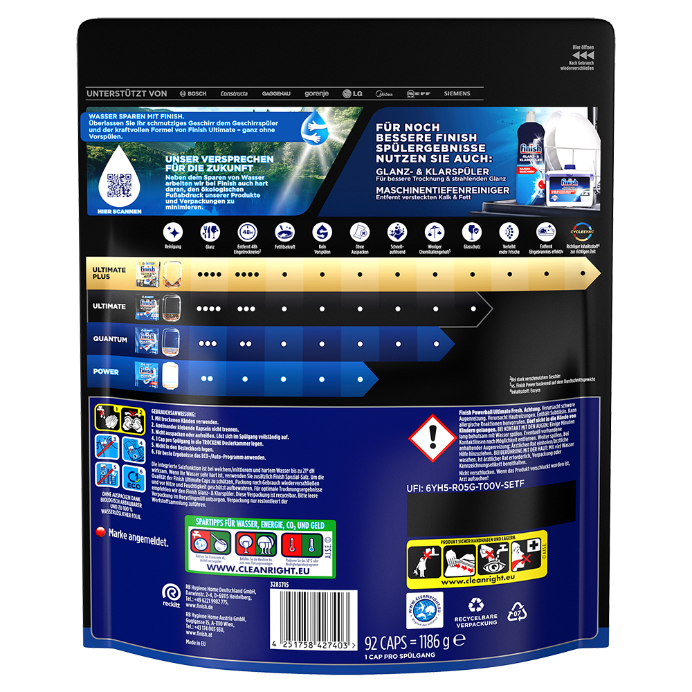 Bild: finish Powerball Ultimate All in 1 Caps Fresh