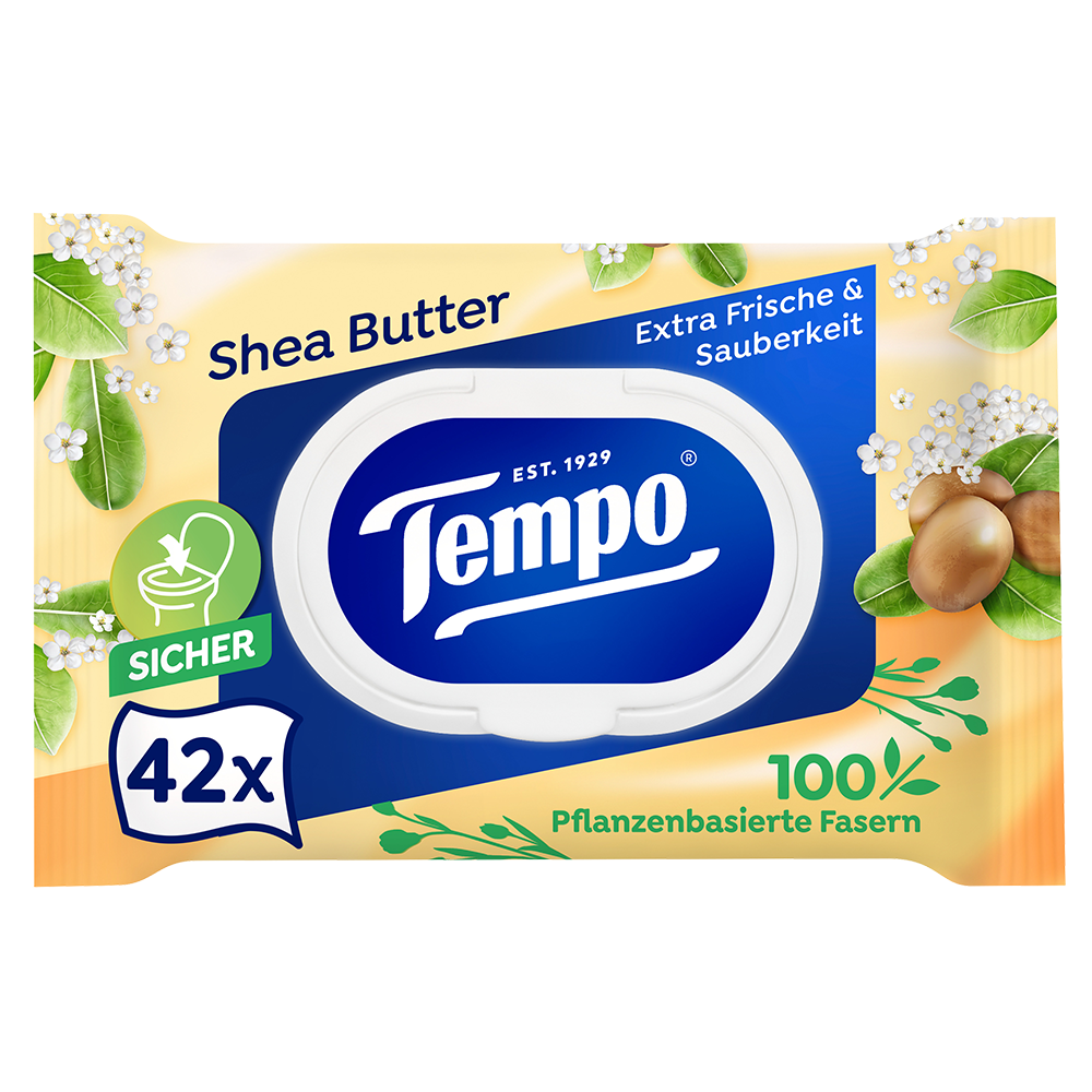 Bild: Tempo Feuchtes Toilettenpapier Shea Butter 