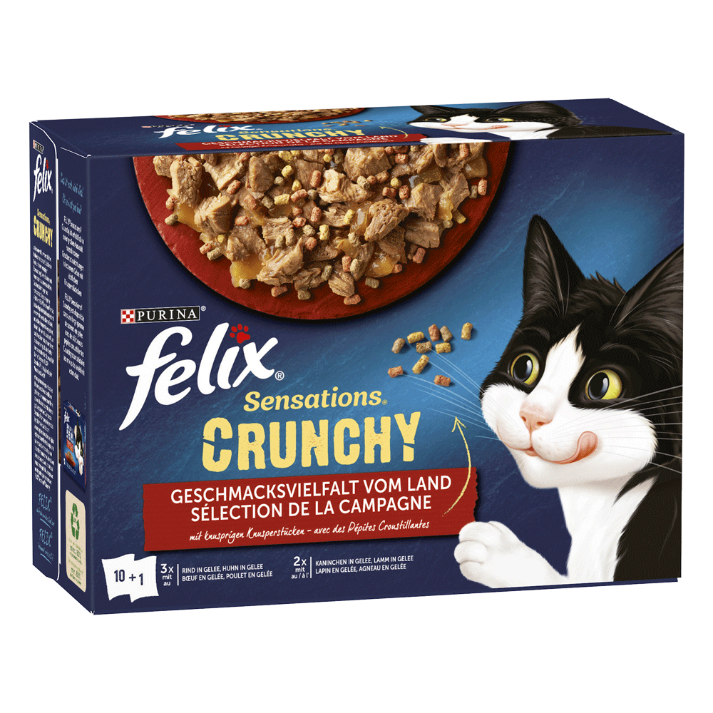 Bild: Felix Sensations Crunchy Geschmacksvielfalt vom Land 