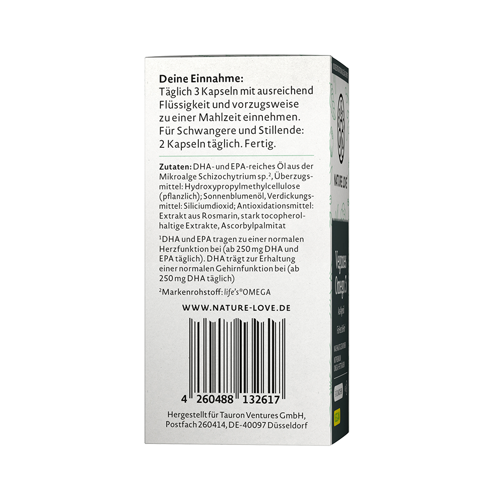 Bild: NATURE LOVE Veganes Omega 3 