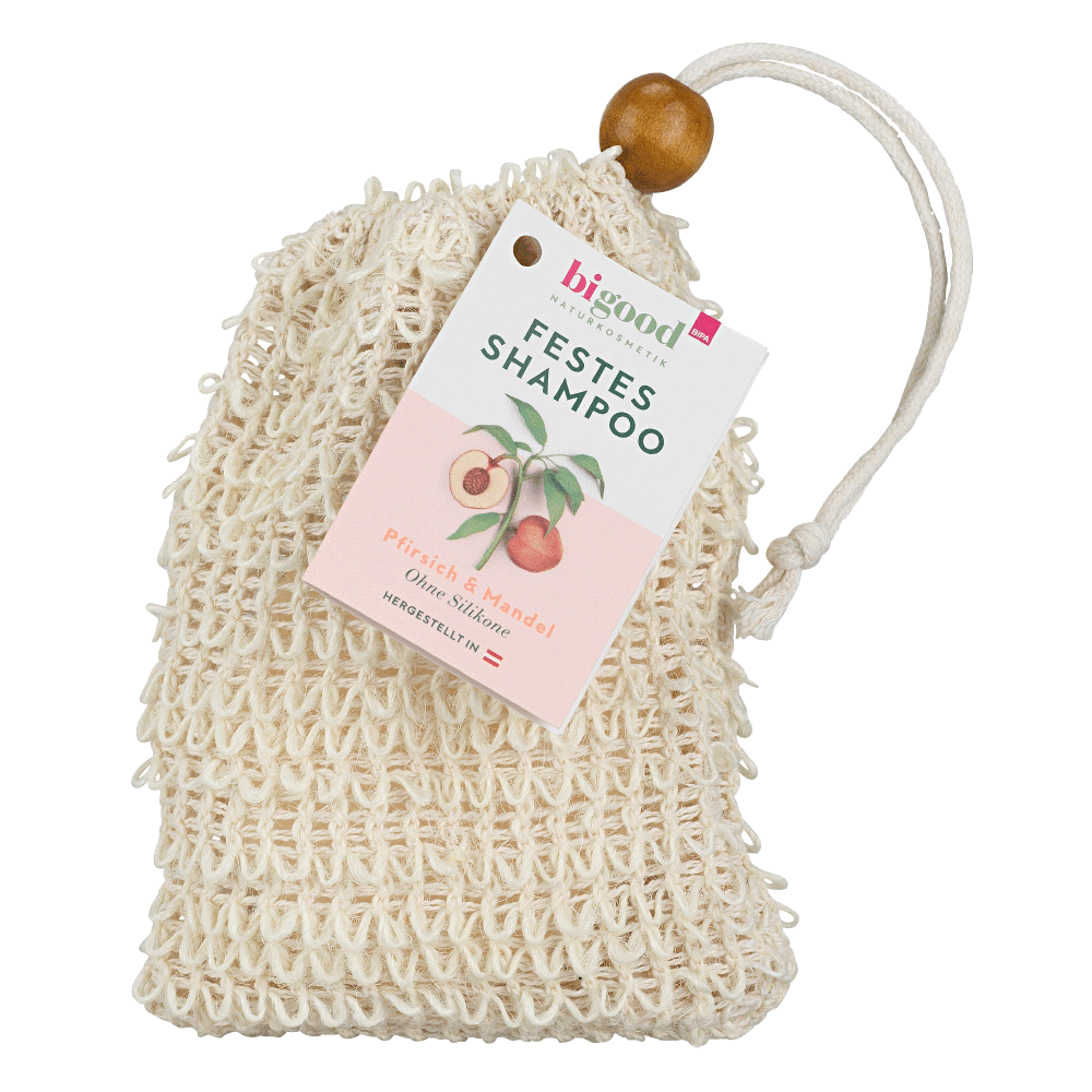 Bild: bi good Festes Shampoo Pfirsich & Mandel