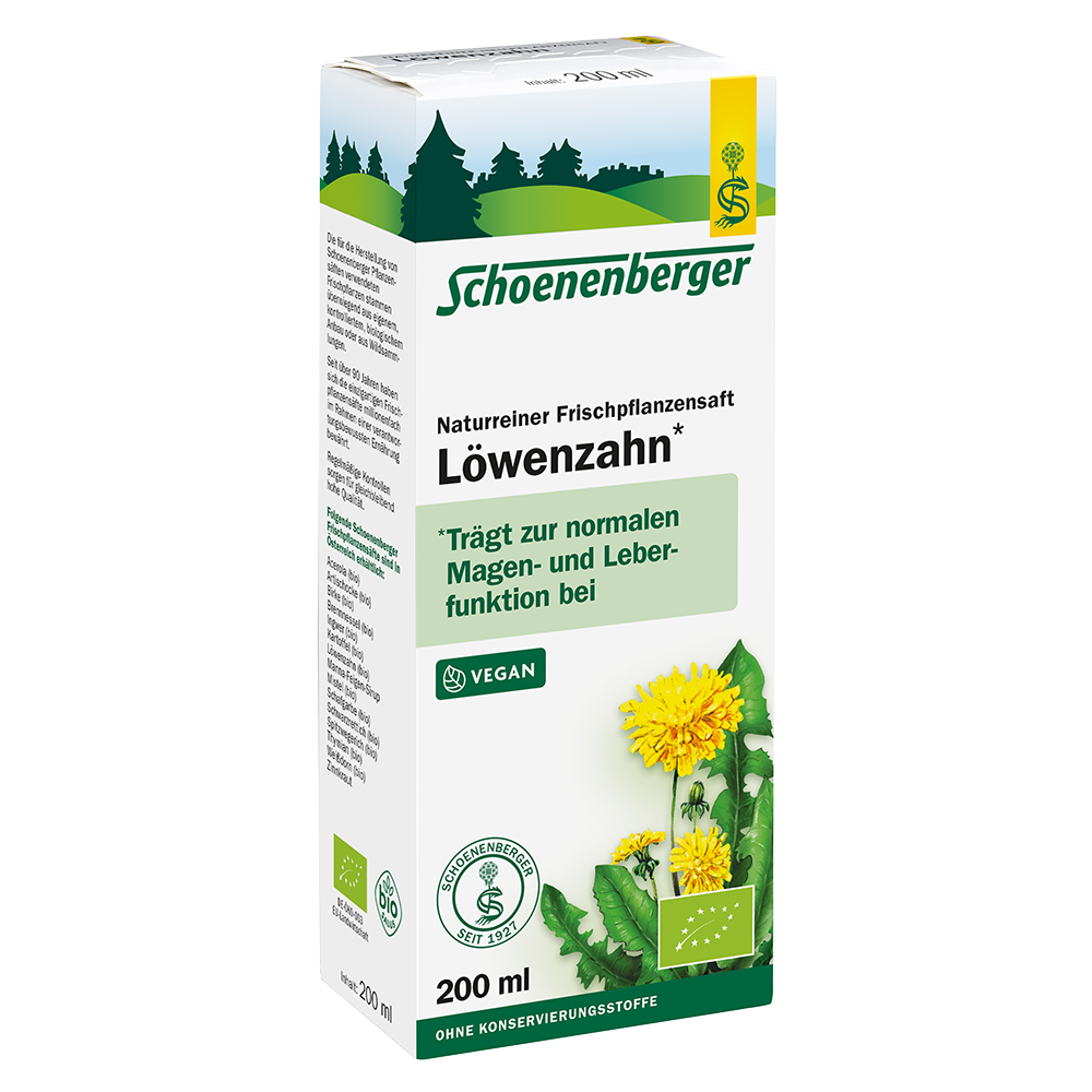 Bild: Schoenenberger Naturreiner Frischpflanzensaft Löwenzahn