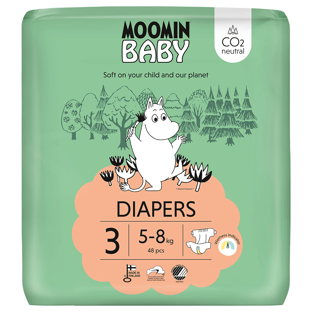 Bild: Moomin Baby Windeln Größe 3, 5kg - 8kg
