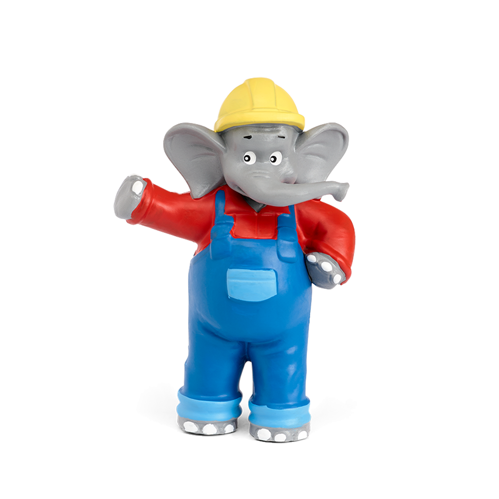 Bild: Tonie Figur Benjamin Blümchen als Baggerfahrer