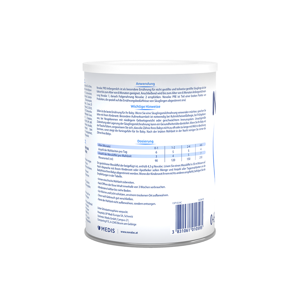 Bild: Novalac PRE Säuglingsmilchnahrung 0-6 Monate