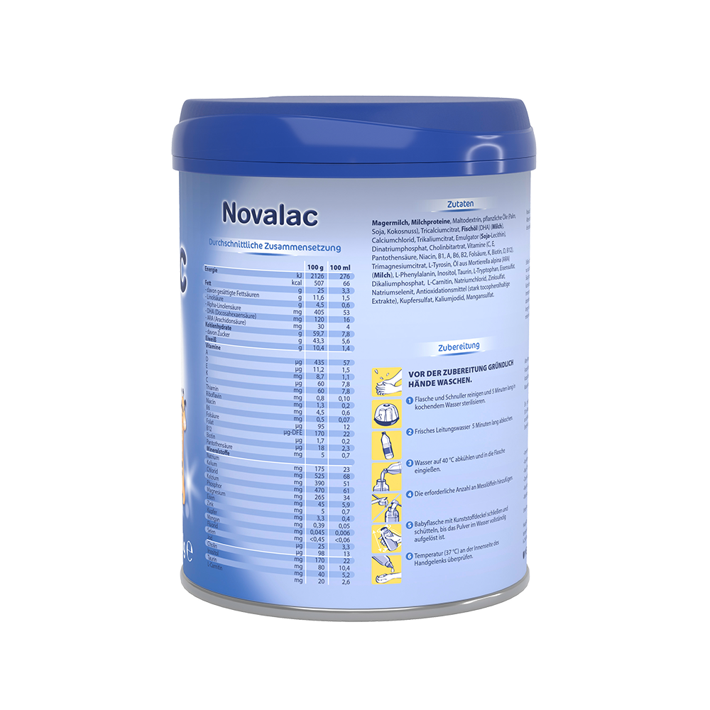 Bild: Novalac 1 Säuglingsmilchnahrung 0-6 Monate