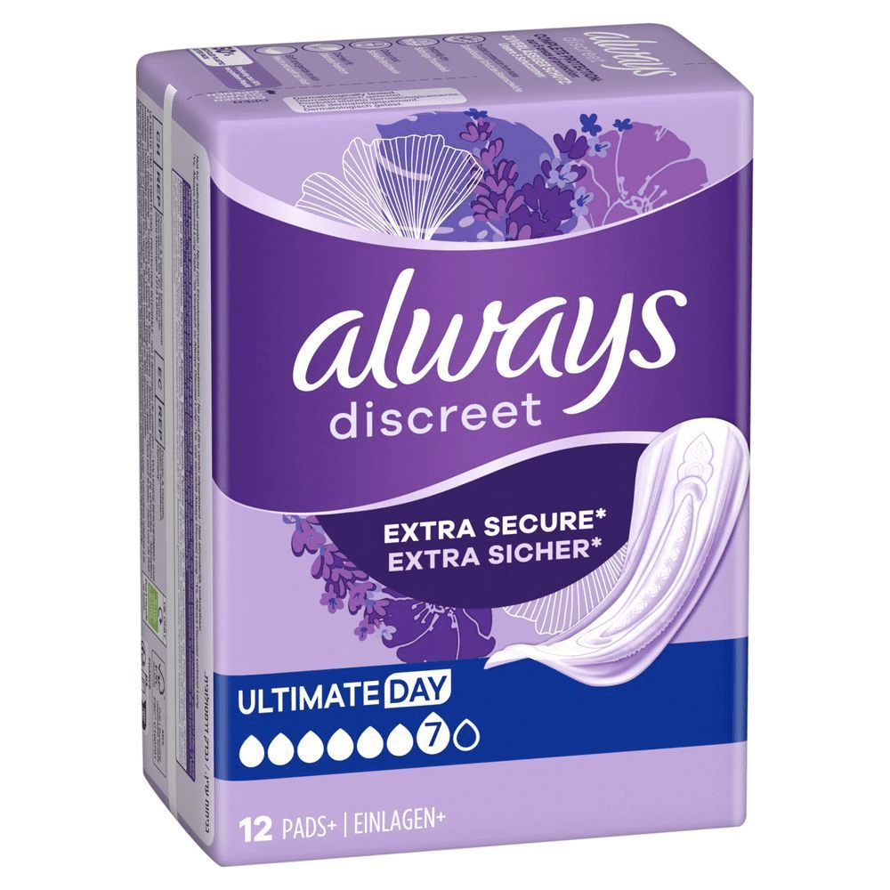 Bild: always Discreet Inkontinenzeinlagen Ultimate Tag 