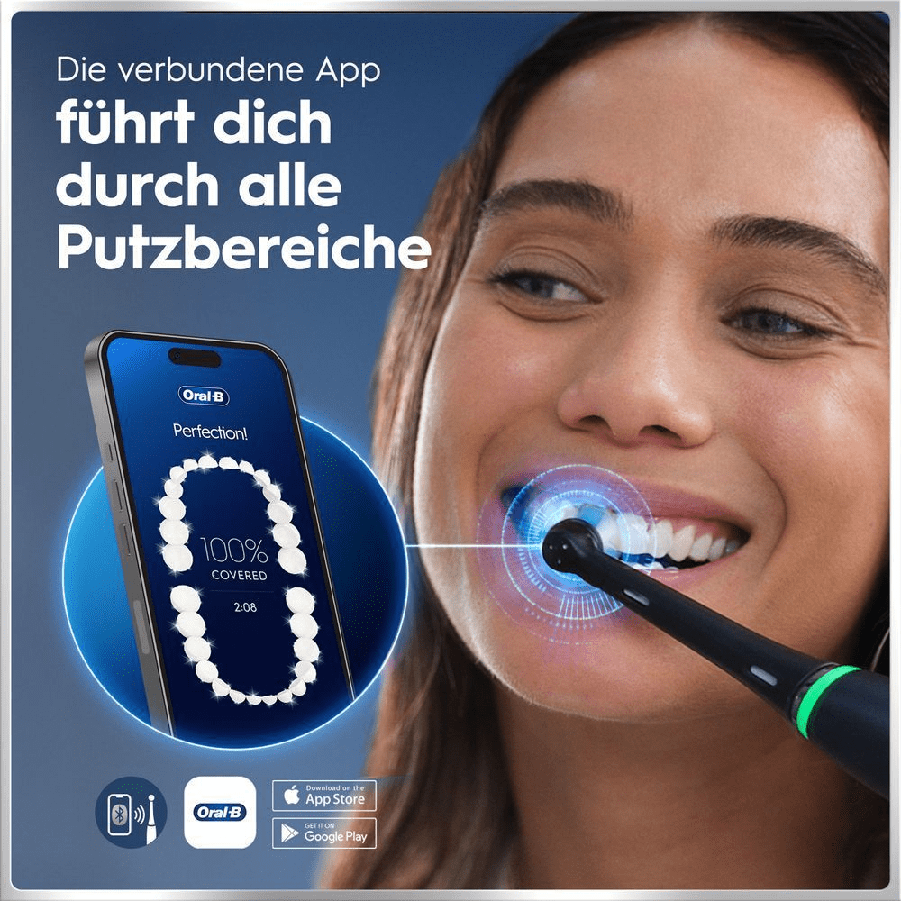Oral-B App mit Echtzeit-Feedback führt durch alle Zahnputzbereiche