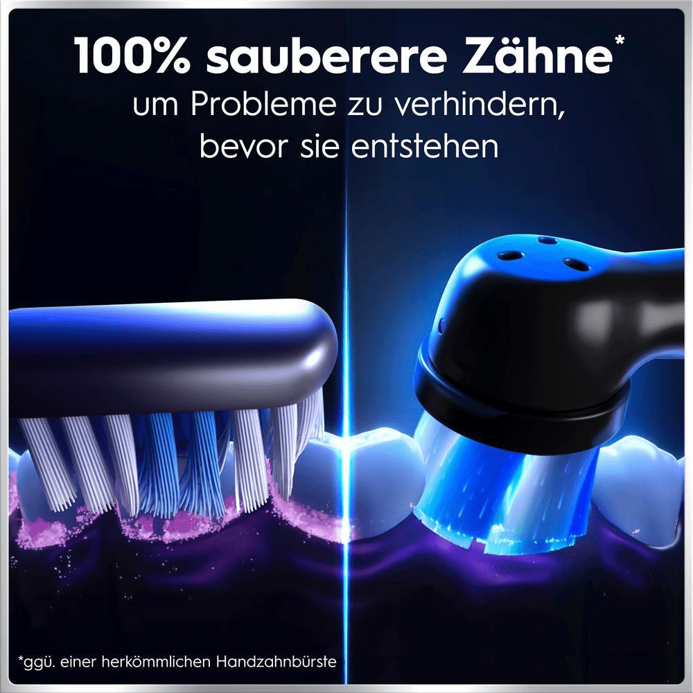 Vergleich zwischen herkömmlicher und elektrischer Zahnbürste für 100% sauberere Zähne