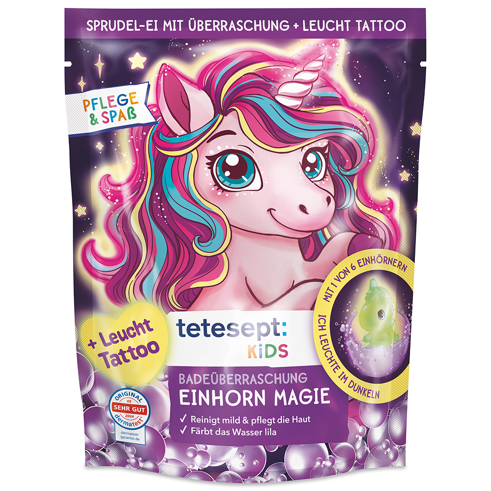 Bild: tetesept: Kids Badeüberraschung Einhorn Magie