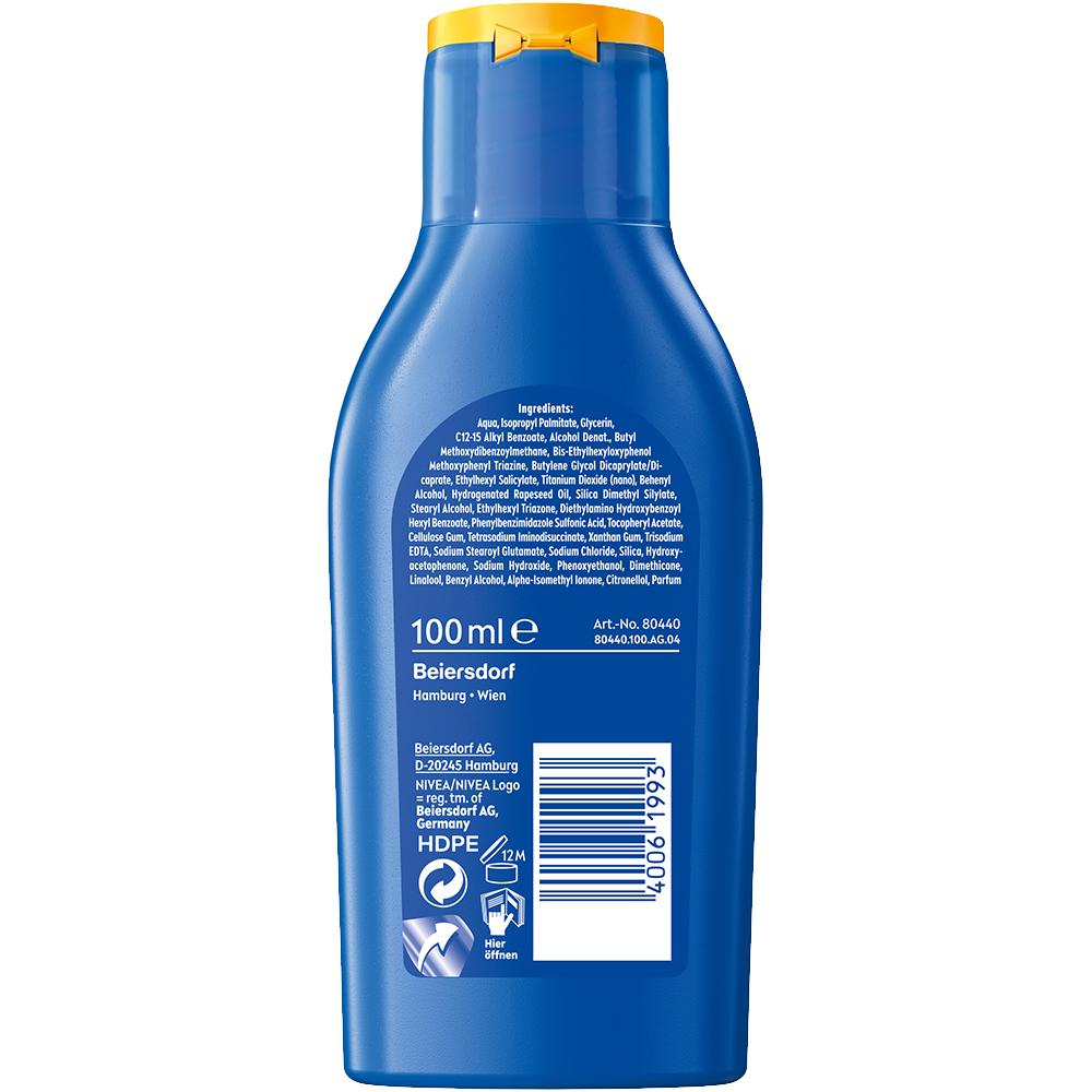 Bild: NIVEA Sun Schutz und Pflege LSF 30