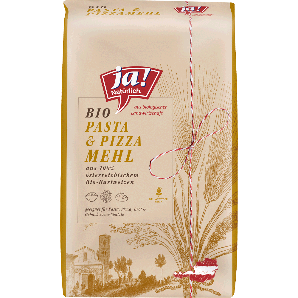 Bild: ja! Natürlich. Pasta & Pizza Mehl
