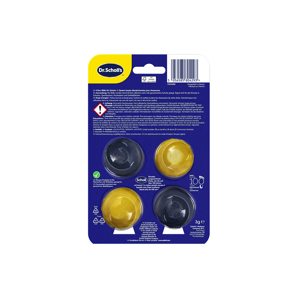 Bild: Scholl Schuh Deo Bälle