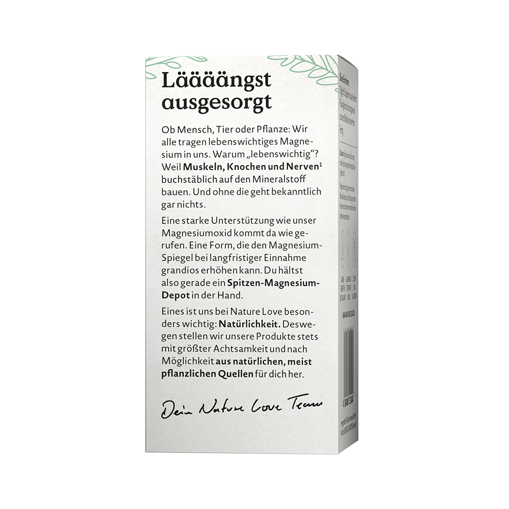 Bild: NATURE LOVE Magnesiumoxid 