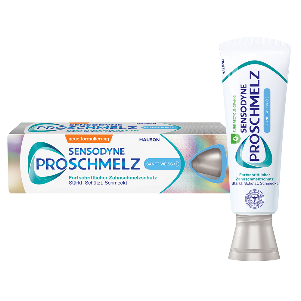 Bild: SENSODYNE Zahnpasta Pro Schmelz Sanft Weiss 