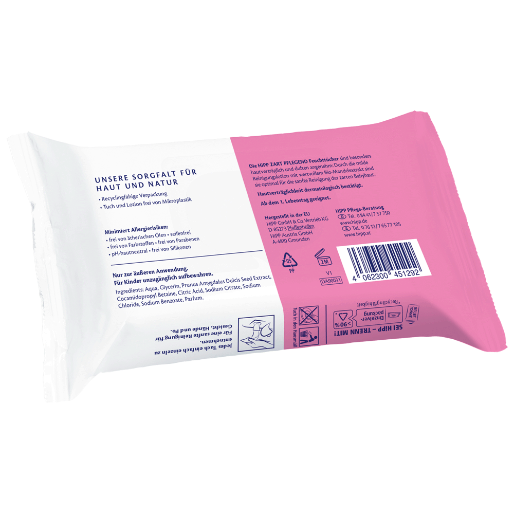 Bild: HiPP Babyfeuchttücher Zart Pflegend, 5x48 Stück 
