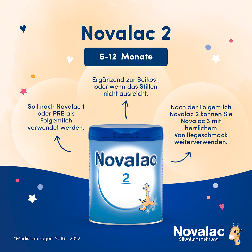 Bild: Novalac 2 Folgemilch 6-12 Monate 