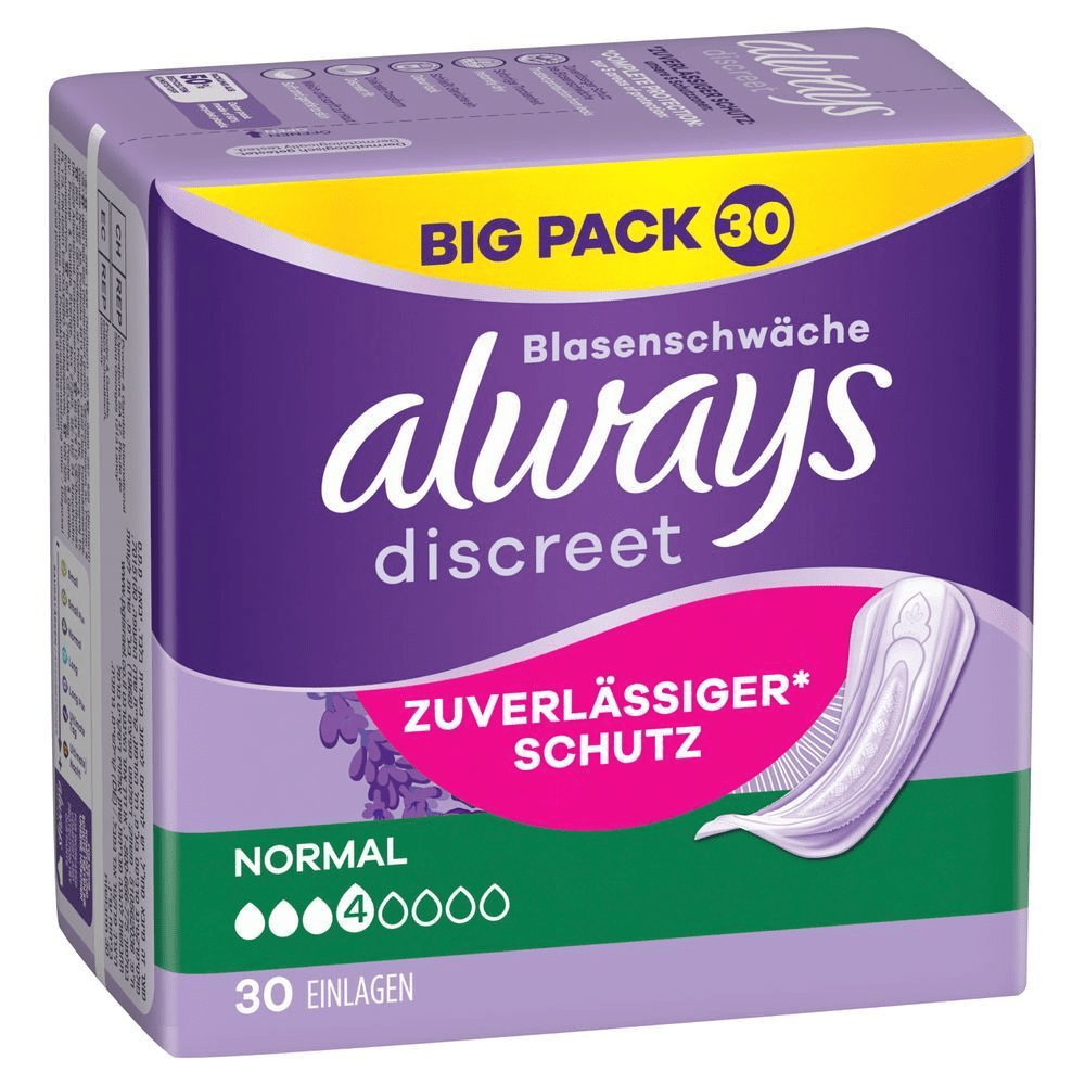 Bild: always Discreet Inkontinenzeinlagen Normal