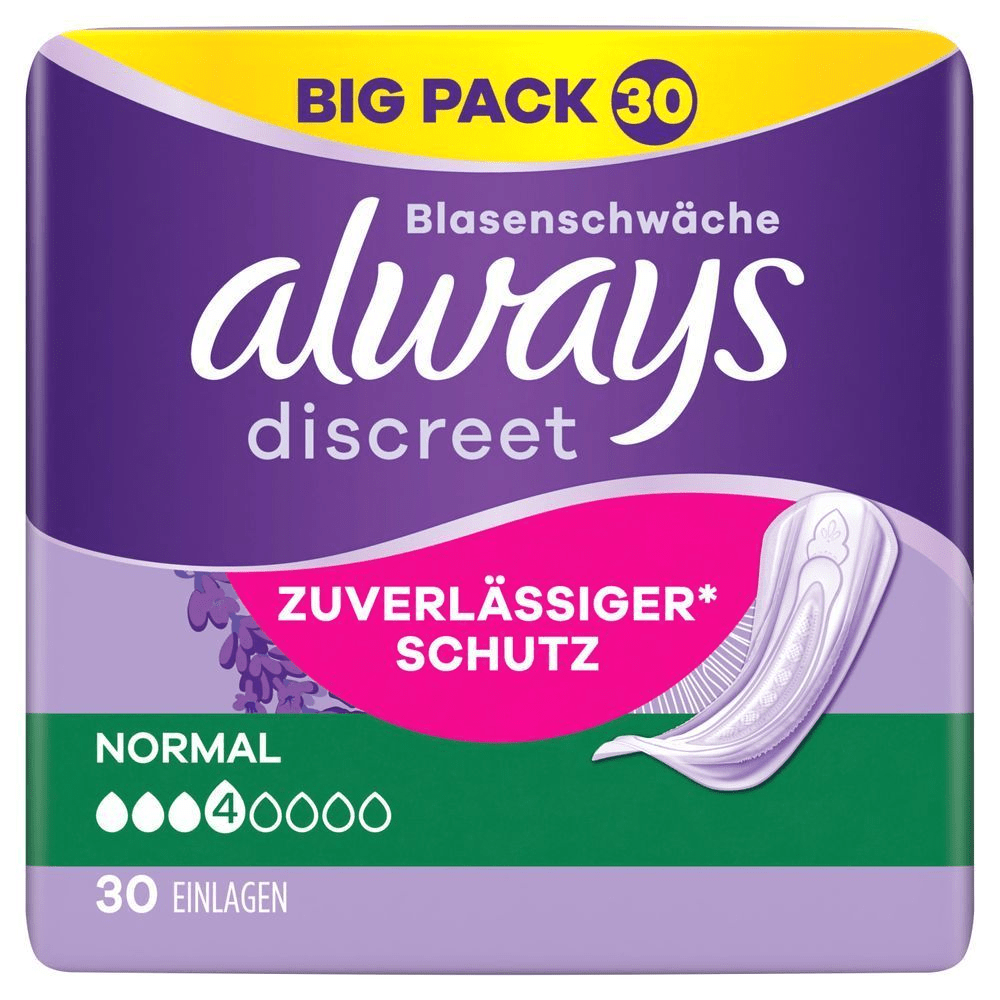 Bild: always Discreet Inkontinenzeinlagen Normal