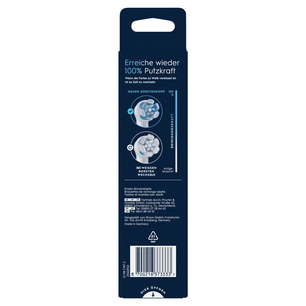 Bild: Oral-B iO Ultimative Reinigung Aufsteckbürsten, Weiß