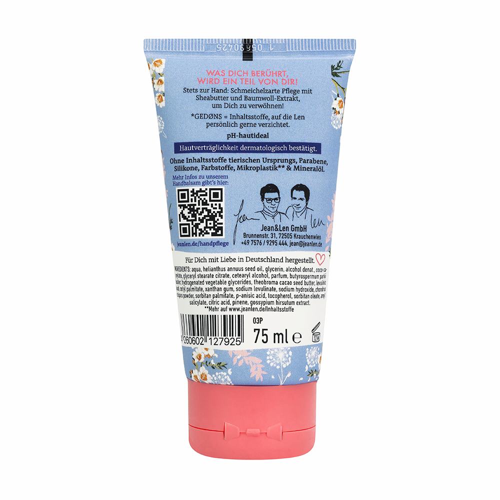 Bild: Jean&Len Handbalsam Baumwolle und Sheabutter