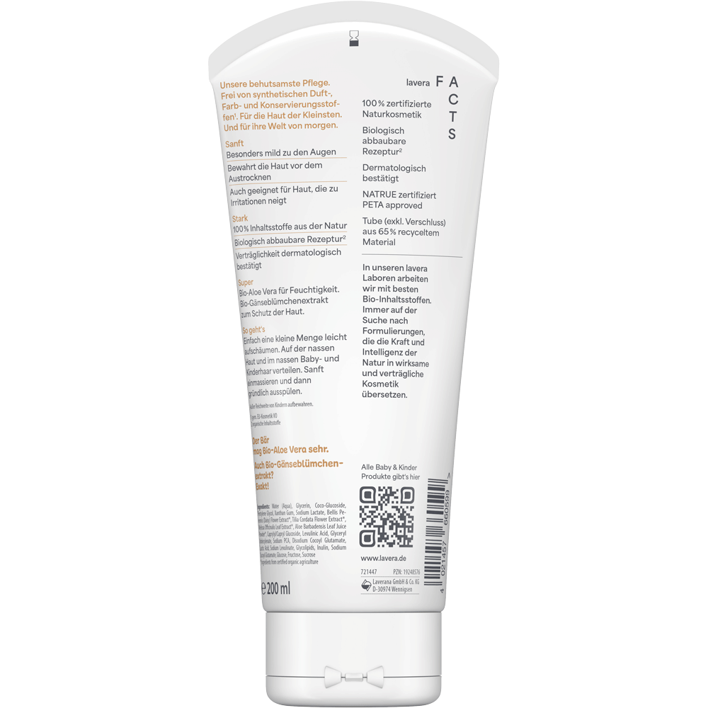Bild: lavera Baby und Kinder Waschlotion und Shampoo