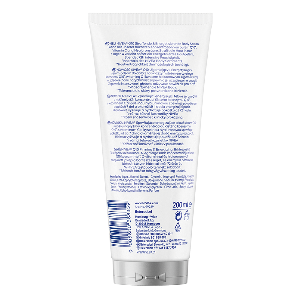 Bild: NIVEA Q10 Straffende und Energetisierende Body Serum Lotion