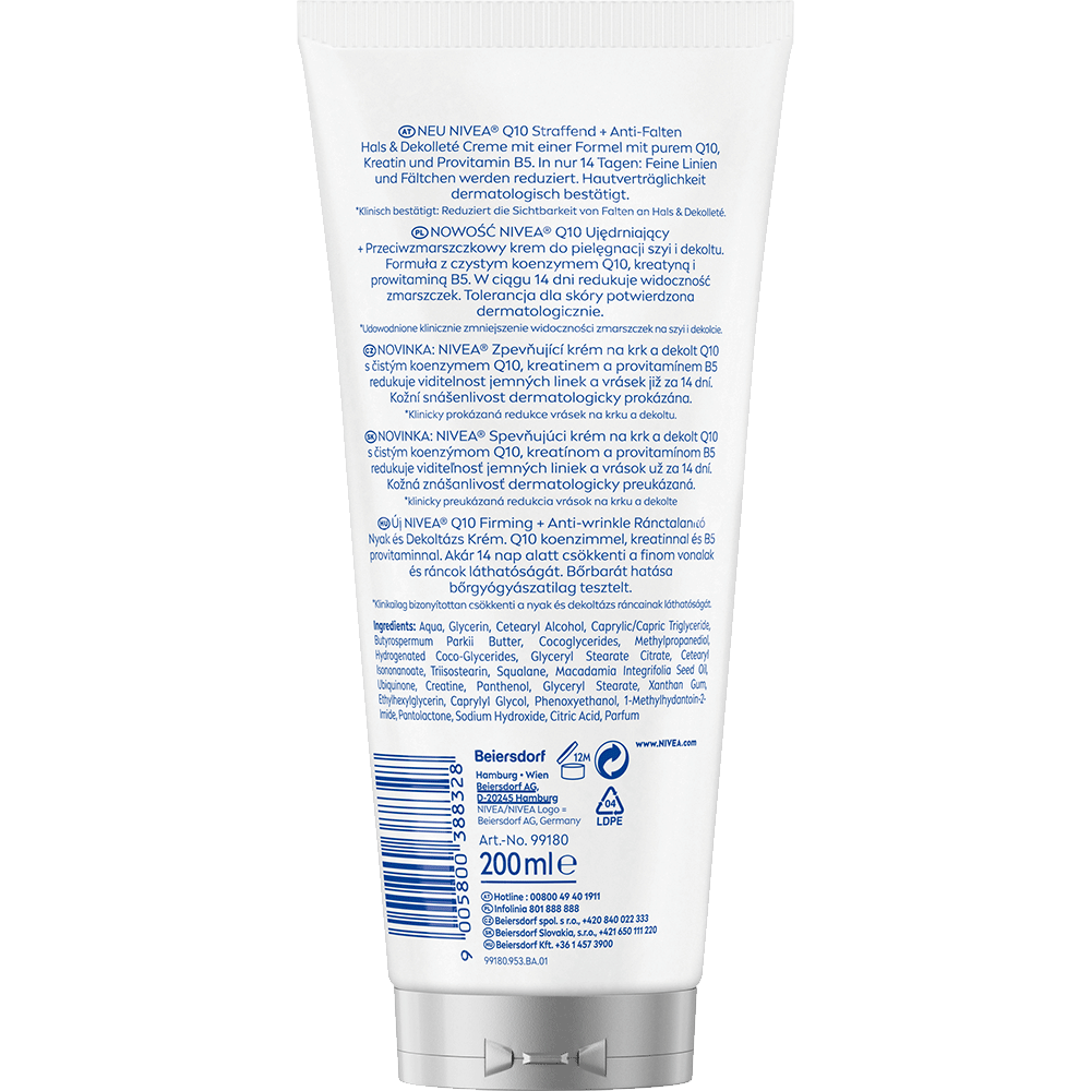 Bild: NIVEA Q10 Straffend und Anti-Falten Hals und Dekolleté Creme