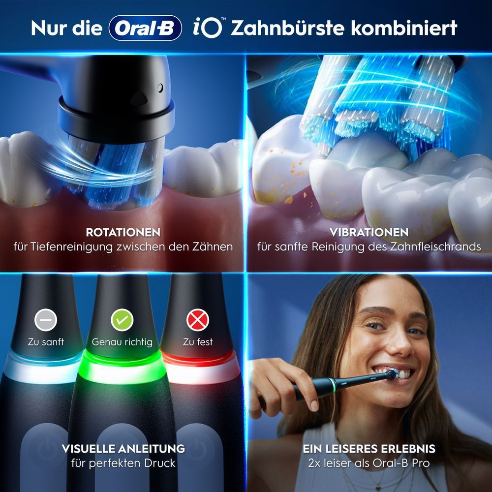 Bild: Oral-B iO 3 Elektrische Zahnbürste, Matt Black