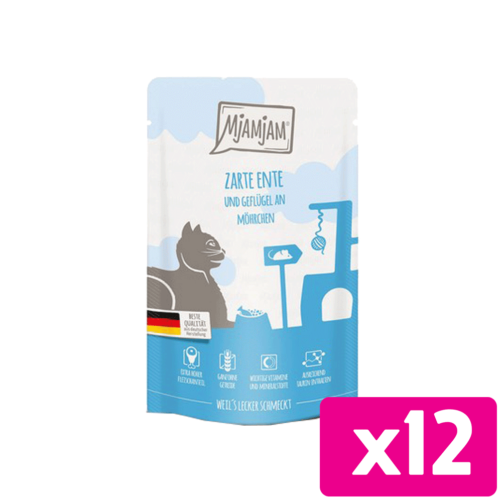 Bild: Mjamjam Zarte Ente Geflügel an leckeren Möhrchen