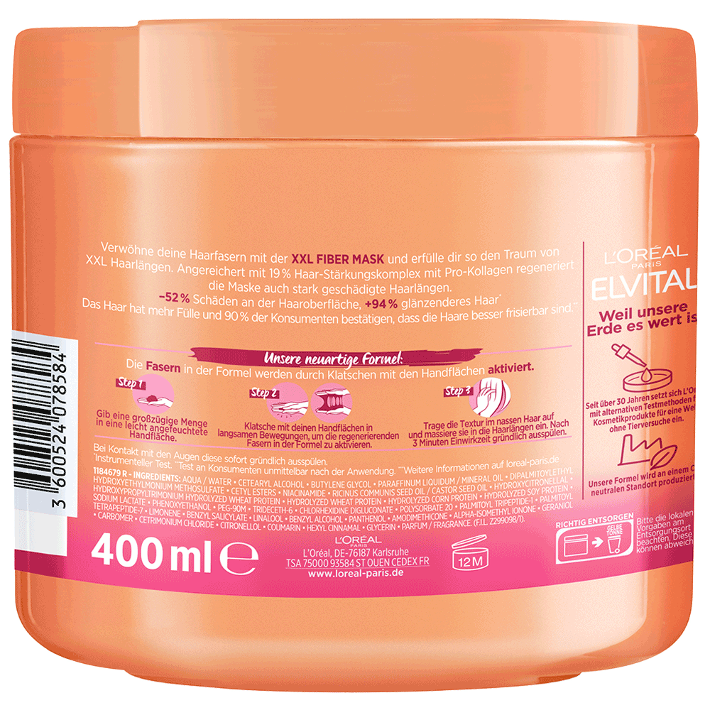 Bild: L'ORÉAL PARIS ELVITAL Dream Length XXL Intensivkur