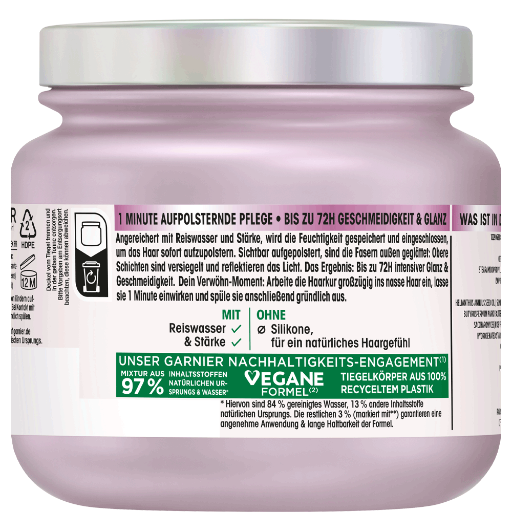 Bild: GARNIER Wahre Schätze Reiswasser Ritual Haarkur